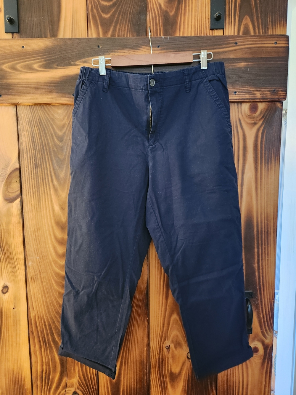 Old Navy Women's Navy Cotton Blend Casual OGA Chino Pants